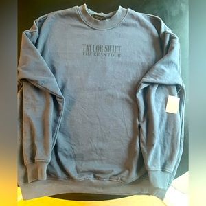 NWT Taylor Swift Eras Tour Official Blue Crew Neck Sweatshirt!